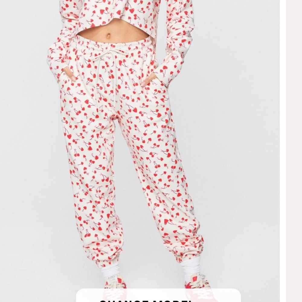 Yitty cherry heart sweatpants
